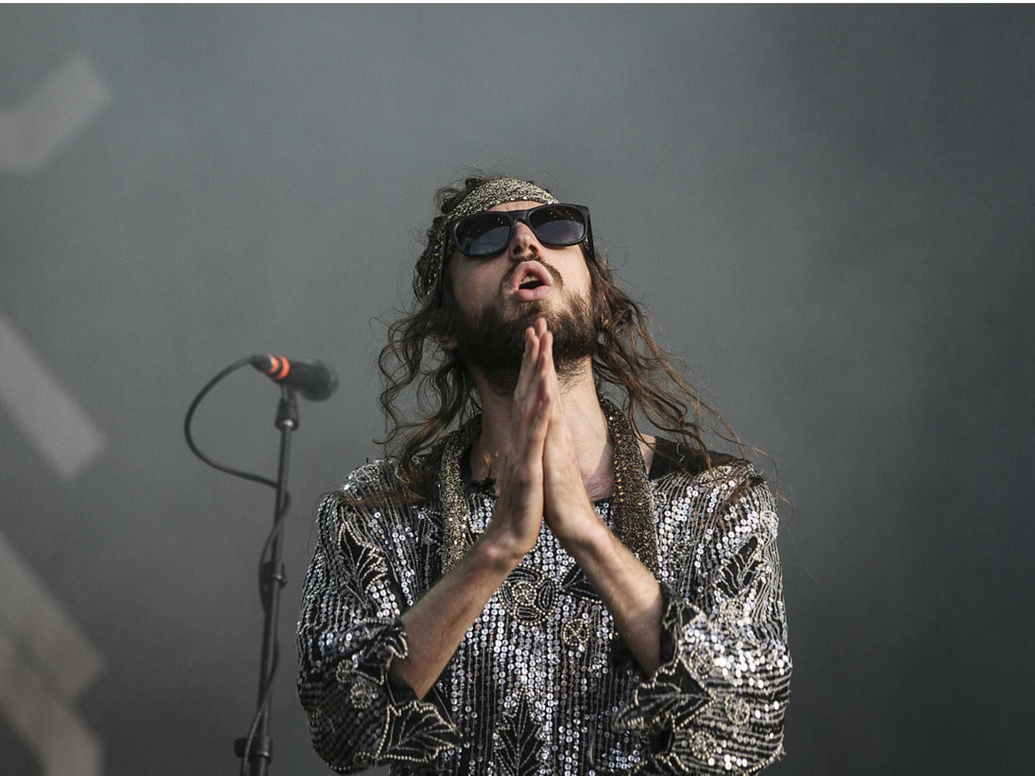Lead singer Sebastian Pringle of Crystal Fighters likes to connect to people through his music