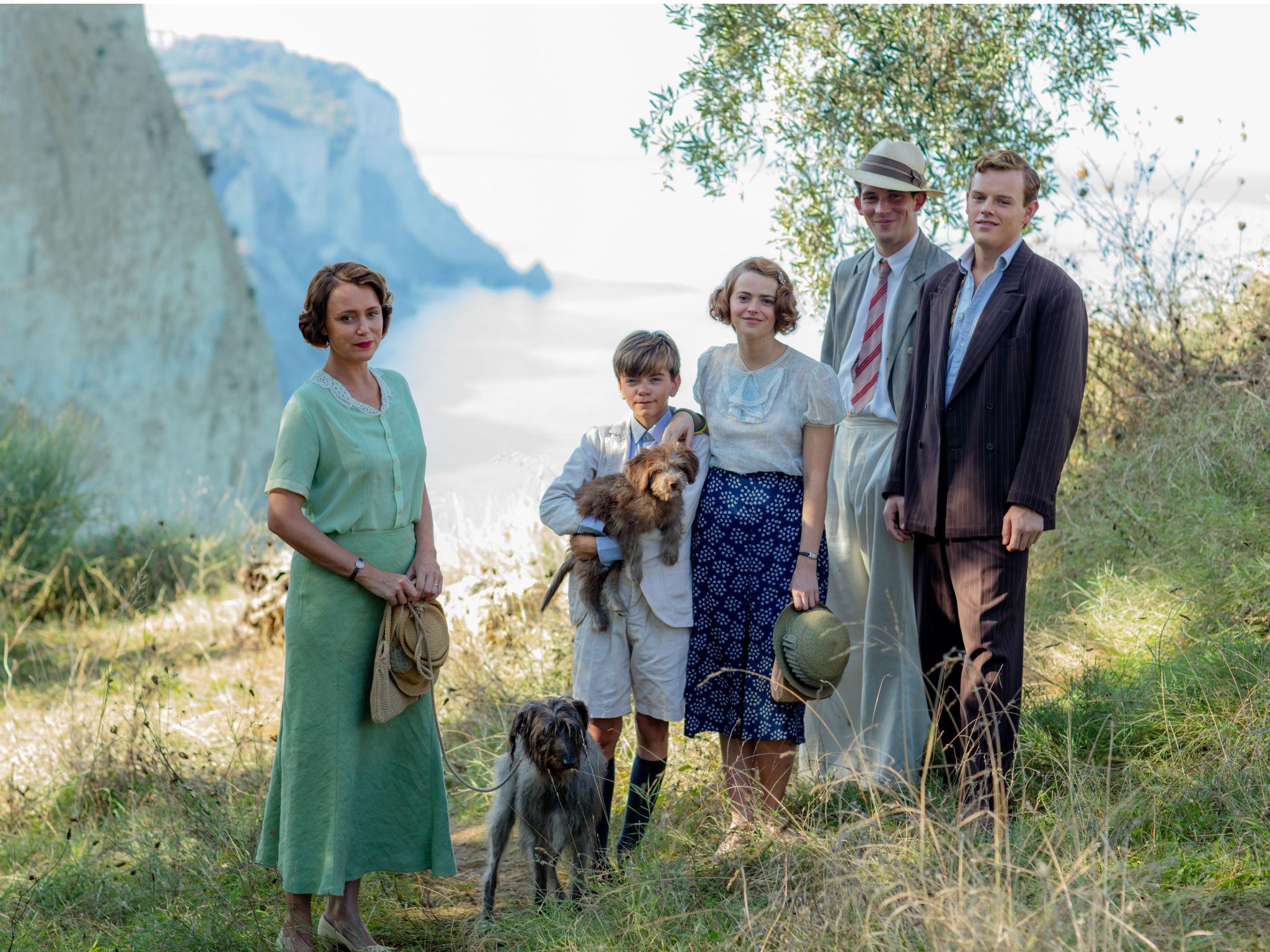 Hawes (left) with the Durrell family in ‘The Durrells’ (ITV )