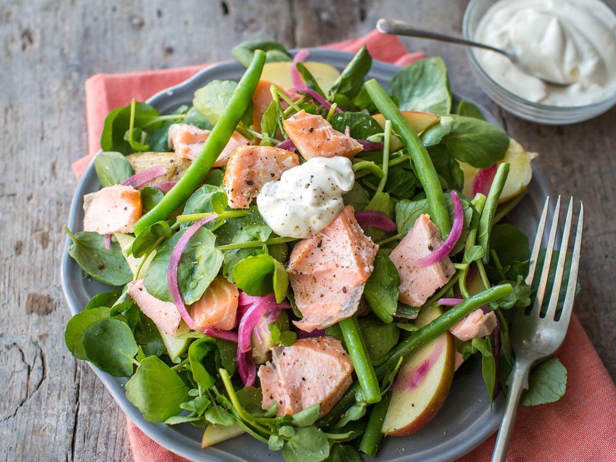 How to make hot-smoked salmon and watercress salad in 30 minutes | The ...