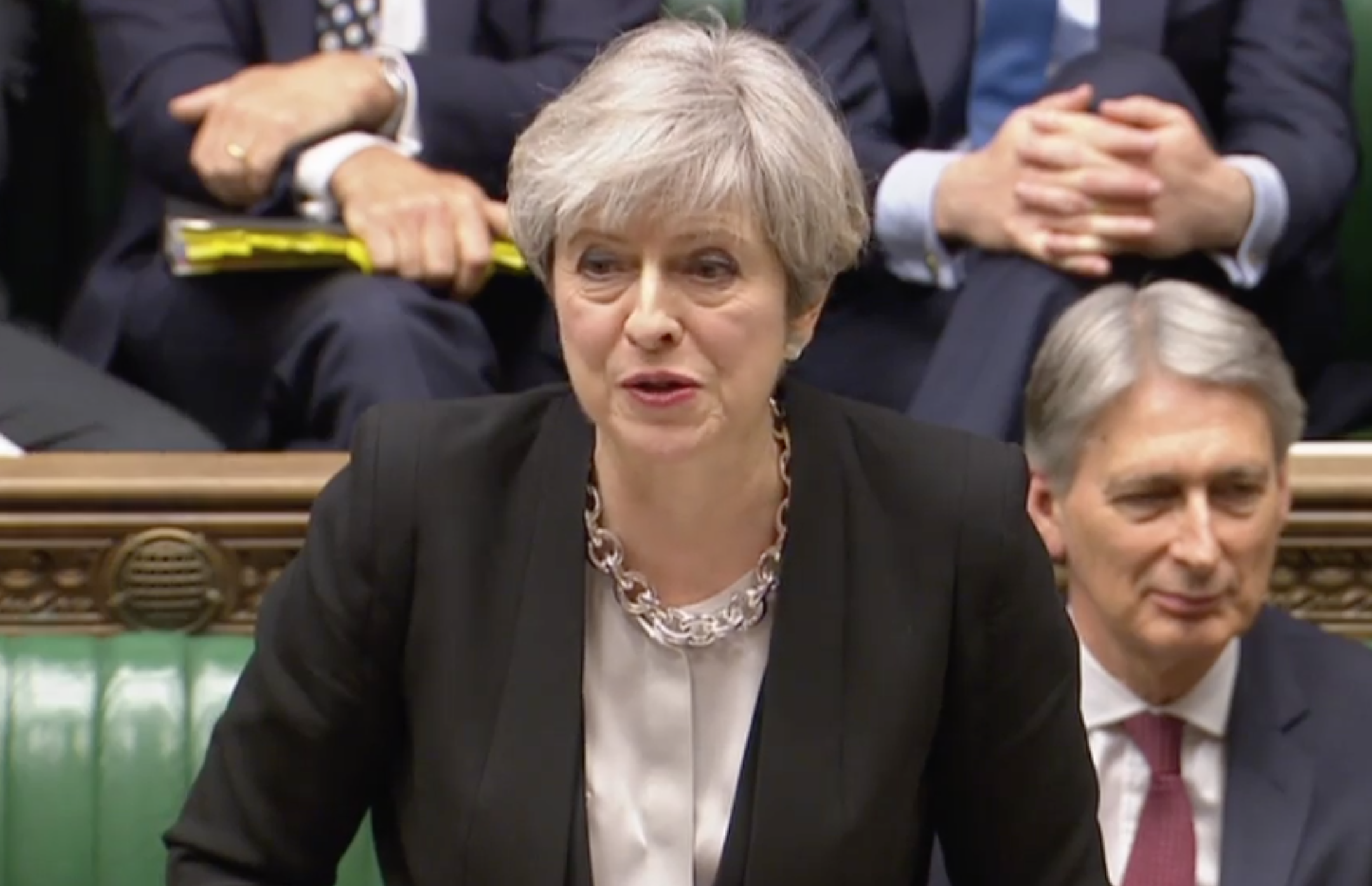 Theresa May bravely faces down the insubordinate commons as it agreed to her election by 522 votes to 13