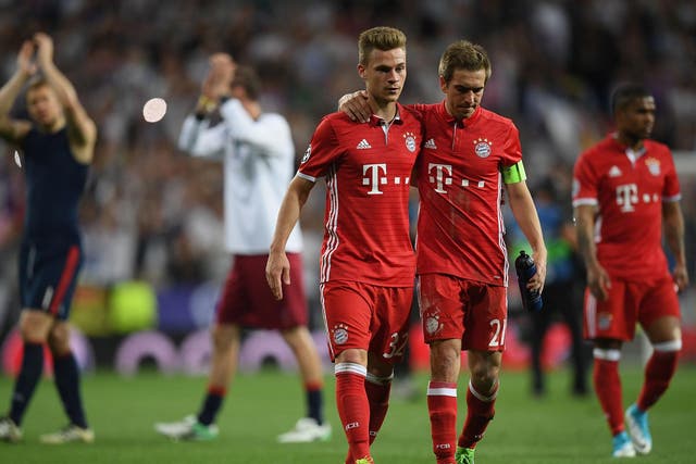 Philipp Lahm played his last Champions League match for the side on Tuesday