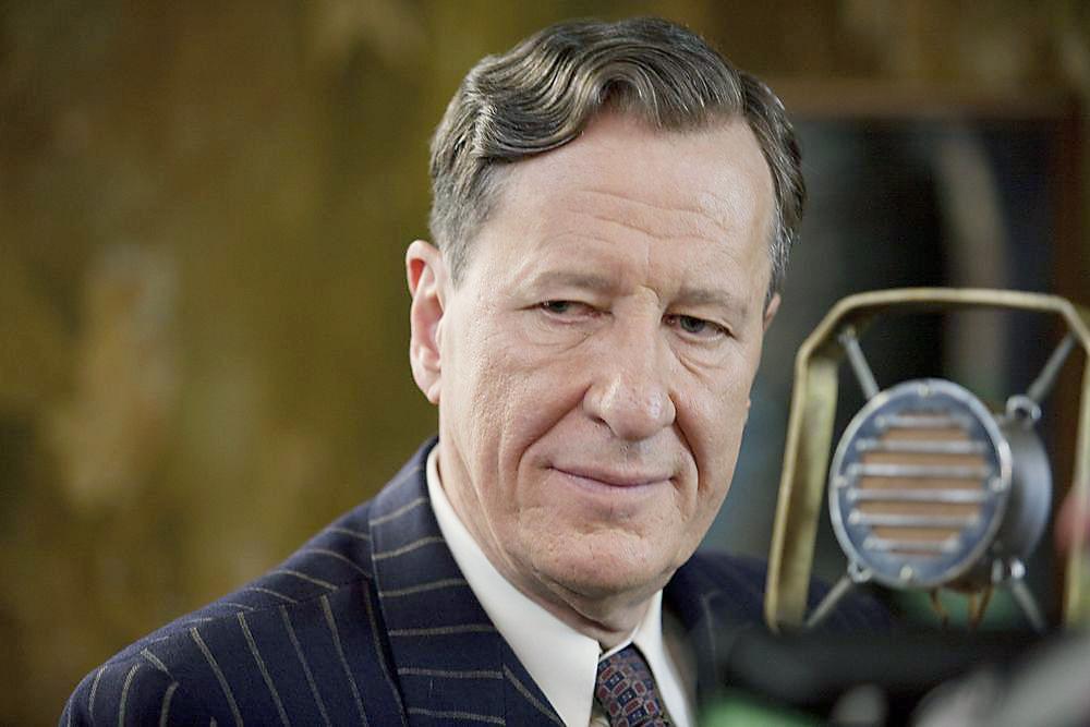 Rush as Australian speech therapist Lionel Logue in 'The King's Speech' who helped King George V1 with his stammer