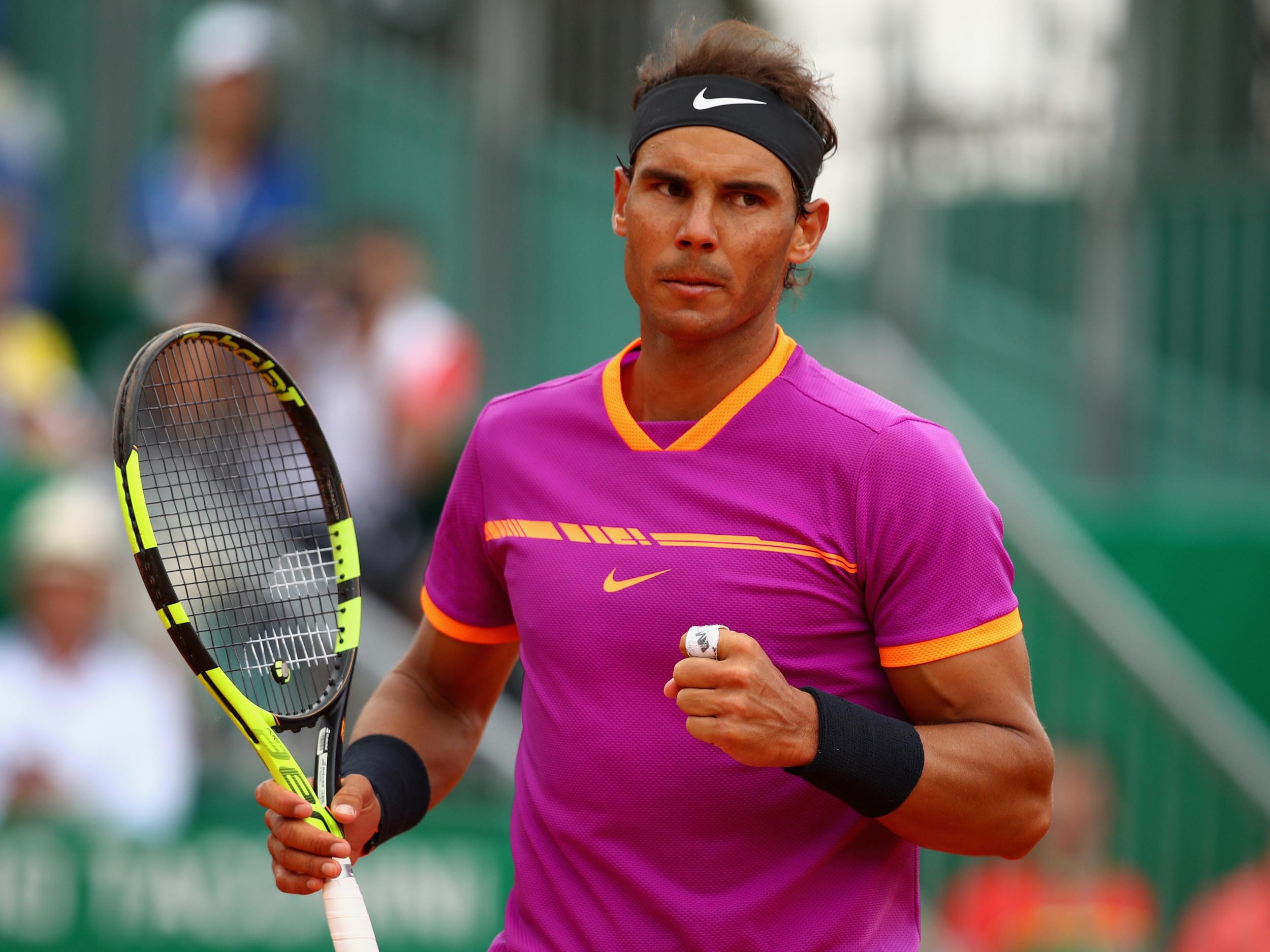 Nadal whistled through the first set without dropping a game