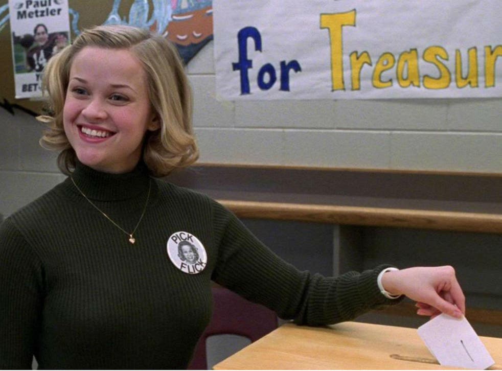 Reese Witherspoon as high school student Tracy Flick in Alexander Payne's 1999 film 'Election'