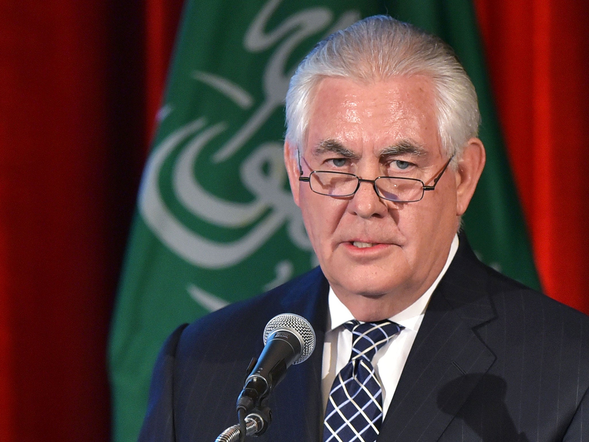 US Secretary of State Rex Tillerson delivers the opening address at the US Chamber of Commerce's US-Saudi CEO Summit in Washington last month