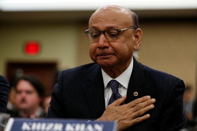 Khizr Khan, father of US Army Captain Humayun Khan who was killed in 2004 in Iraq