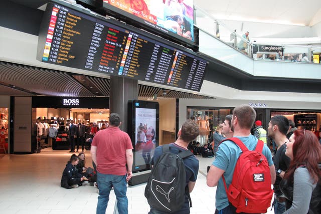 Screen time: two out of five arrivals and departures at Gatwick airport were more than 15 minutes late