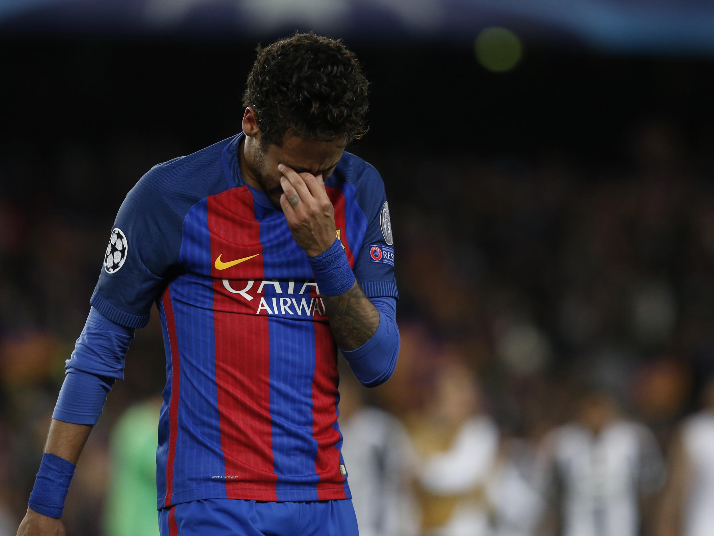 Neymar will not appear in the clasico against Real Madrid