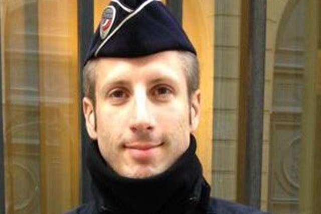 Xavier Jugelé, a French police officer who was shot dead by a gunman on the Champs Elysees on 20 April