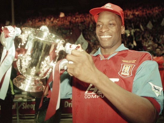 Ehiogu with the League Cup in 1996