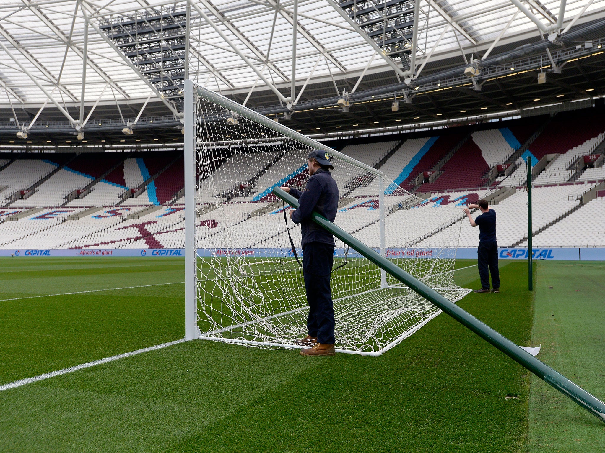 &#13;
Around 50 HMRC officers raided West Ham's London Stadium and training ground &#13;