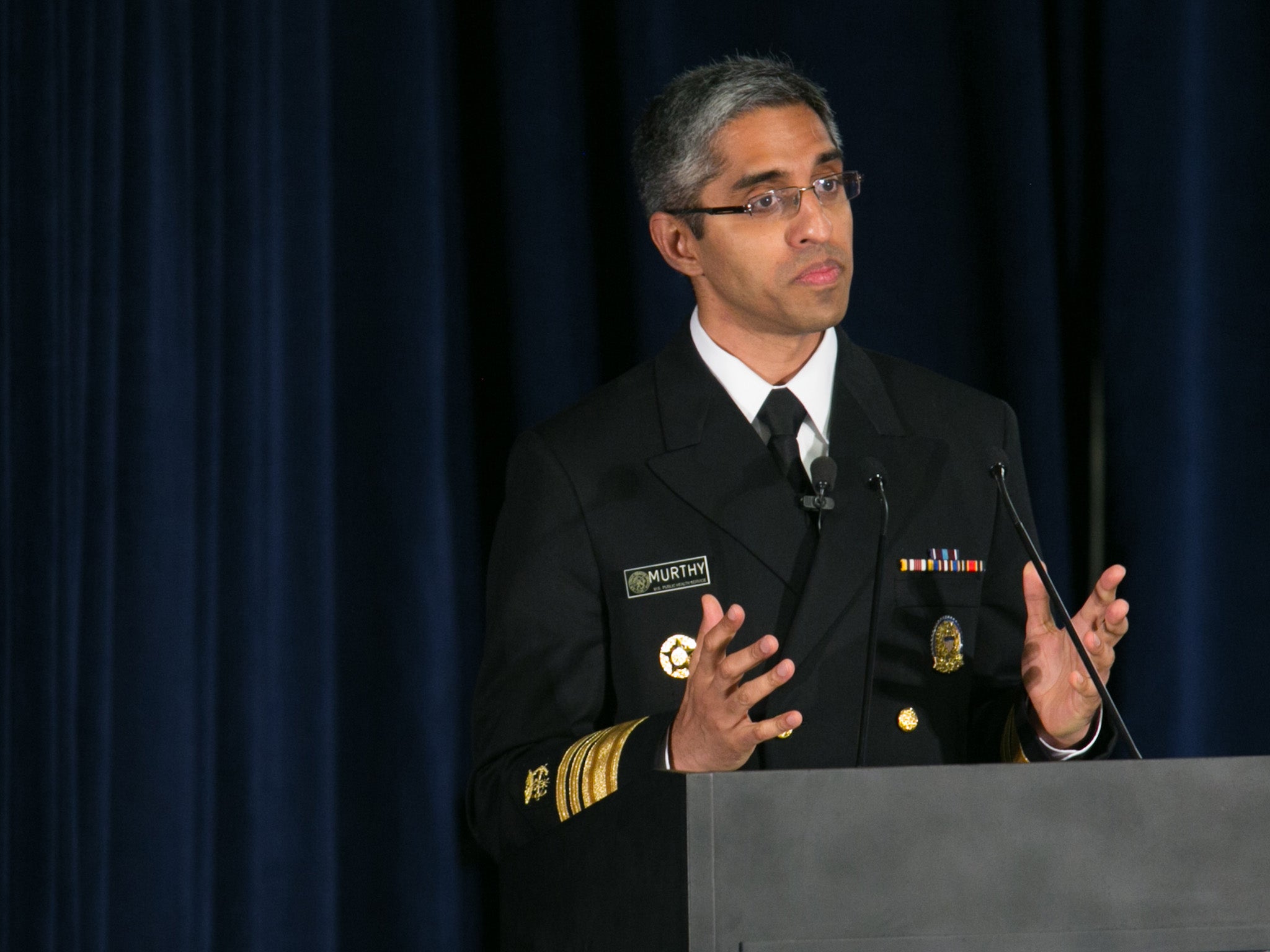 Dr Vivek Murthy has been forced to resign and has been replaced by his deputy, a nurse