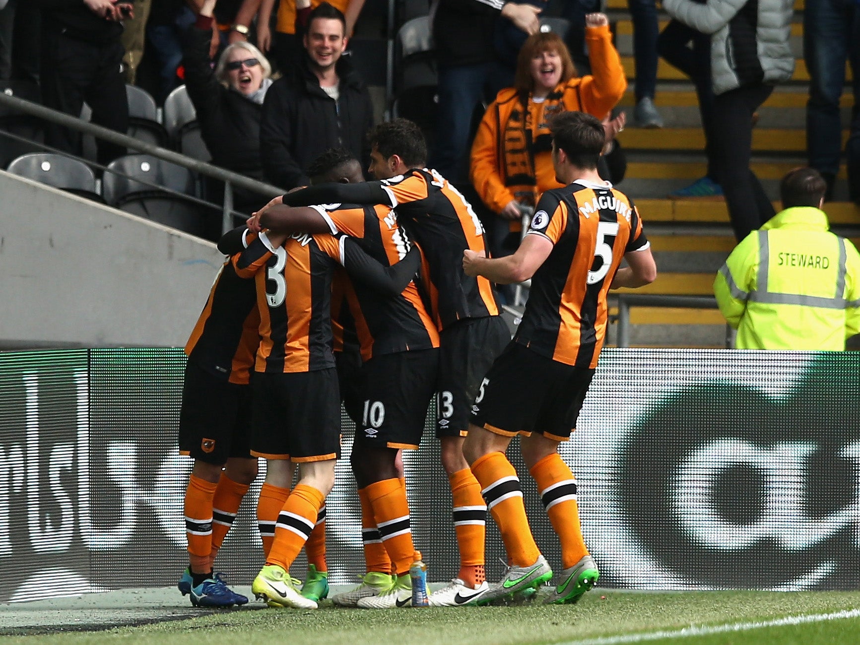 Hull are two points clear of the drop after the win