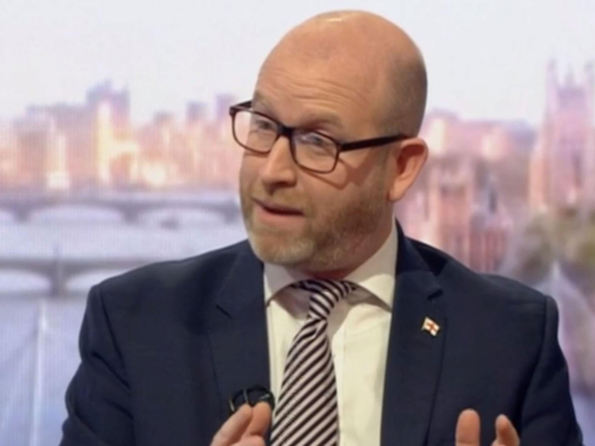 Paul Nuttall pledged to ban the burqa on the Andrew Marr Show