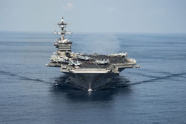 The US supercarrier Carl Vinson will arrive in the Sea of Japan in days, Mike Pence has said