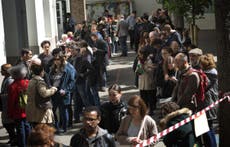 Voters in Front National stronghold turn out in big numbers for Le Pen