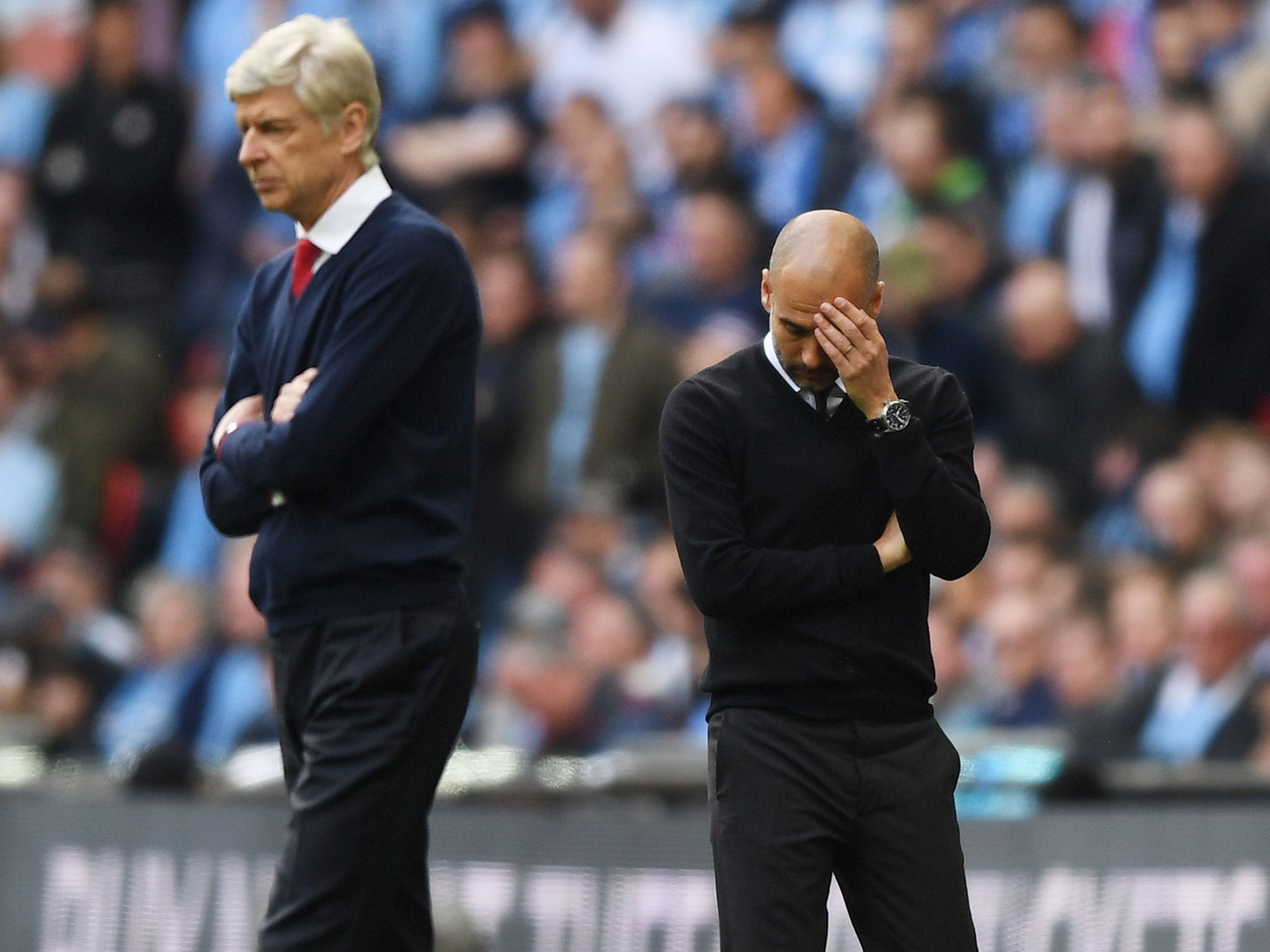 Arsene Wenger was left to delight while Pep Guardiola questioned the 'small details' that went against them