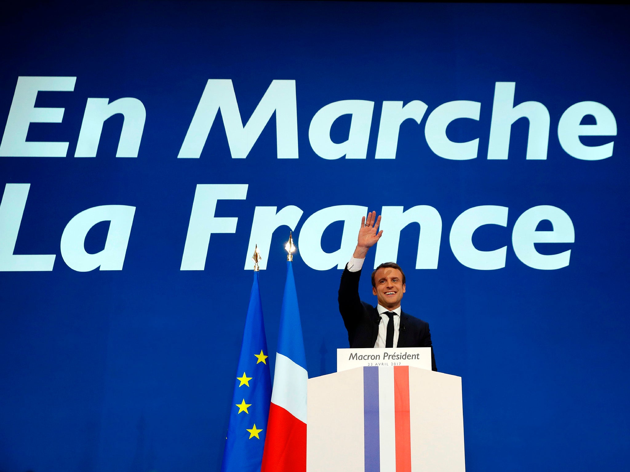 Despite the tight margin in the first round, experts believe there are very few scenarios that could put the brakes on Mr Macron's charge to the Élysée Palace