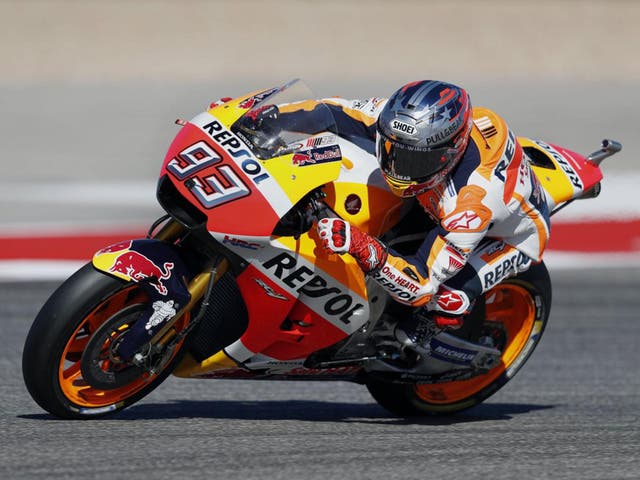 Marc Marquez won his first grand prix of the season at the Circuit of the Americas