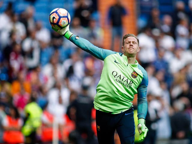 Ter Stegen has added exceptional shot-stopping to his skilled footwork (Getty)