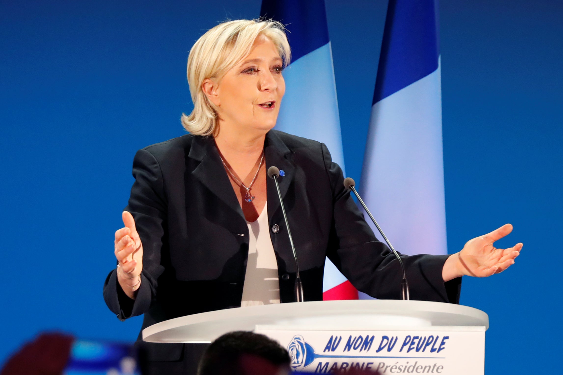 Marine Le Pen is facing off Macron in the second round of the French presidential election