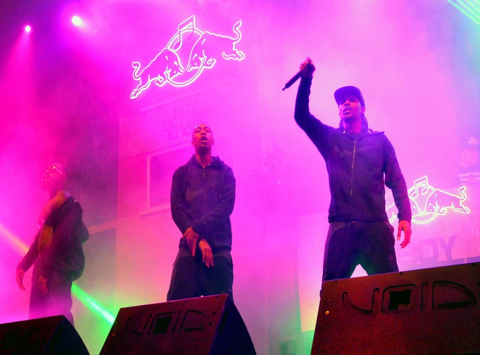 Jme [right] performing with Wiley at Red Bull Culture Clash in 2014