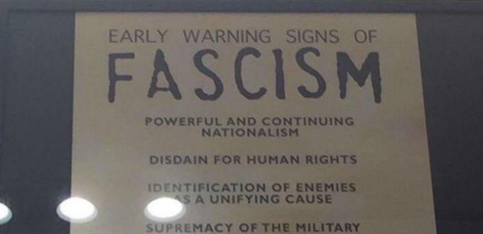 This list of 14 early warning signs of fascism is chilling | indy1002000 x 971