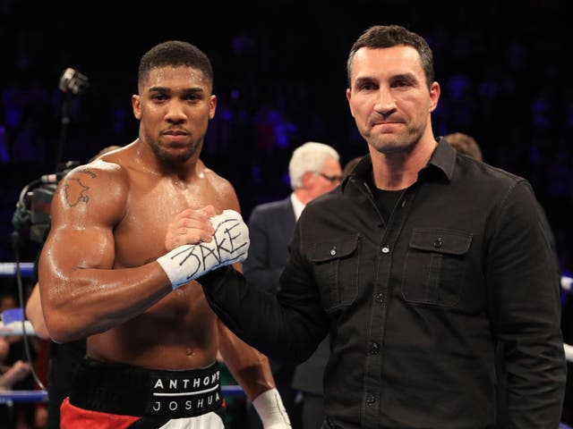 Joshua is currently the favourite with the bookmakers to beat Klitschko