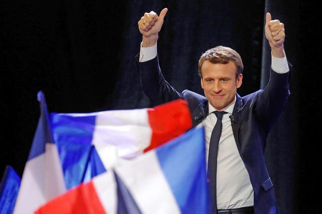 Mr Macron claimed 23.8 per cent of votes in the first round 