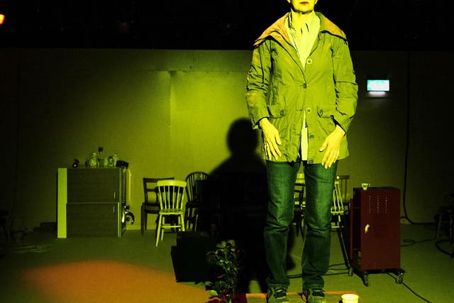 Maureen Beattie in 'Nuclear War' by Simon Stephens at the Royal Court Theatre upstairs