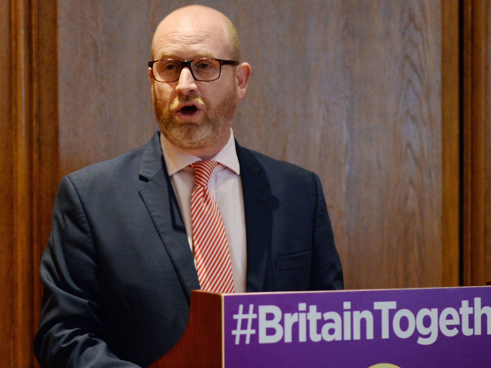 Ukip leader Paul Nuttall during his party's policy announcement