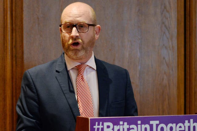 Ukip leader Paul Nuttall during his party's policy announcement