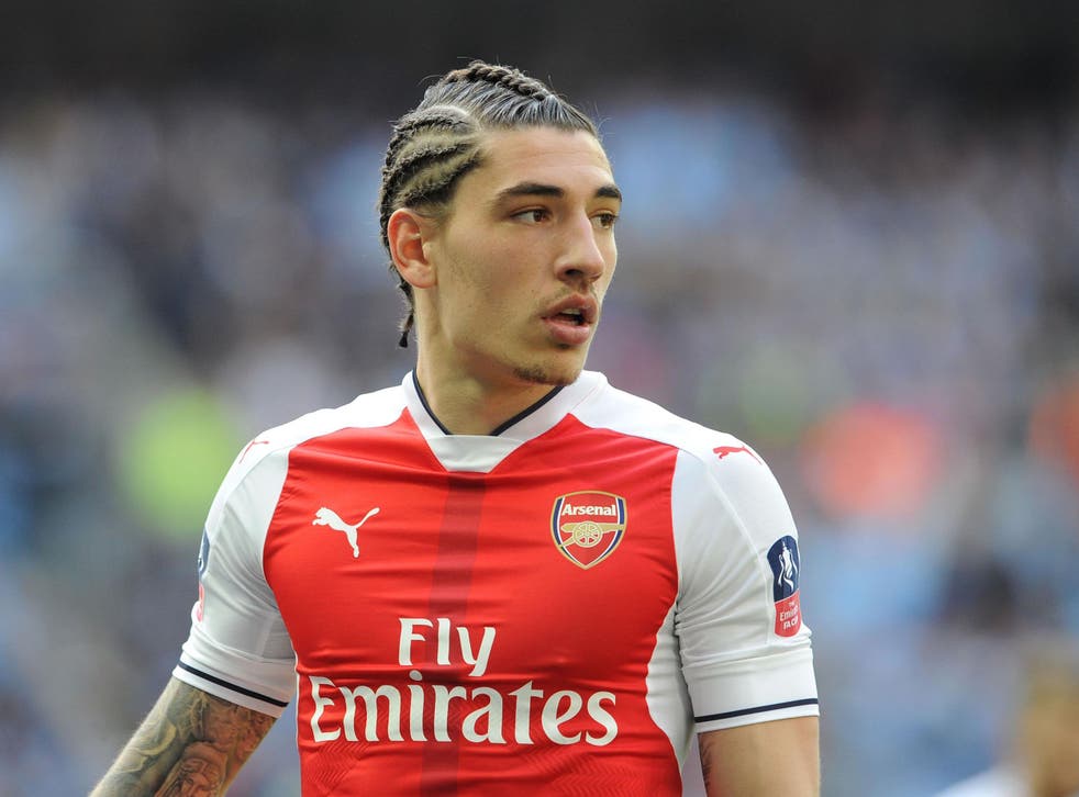 Bellerin unveiled a risque new hairstyle in the FA Cup semi-final