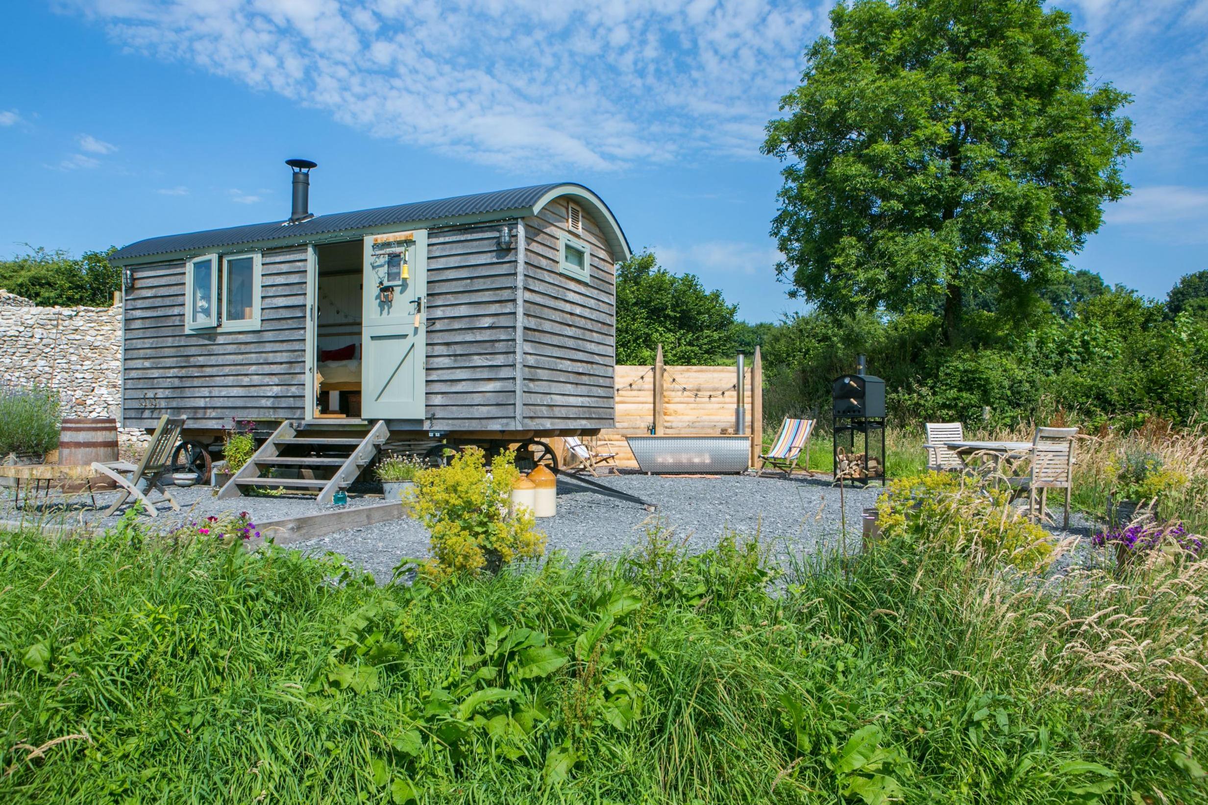 Stay in a shepherd's hut in Somerset for the ultimate rustic break