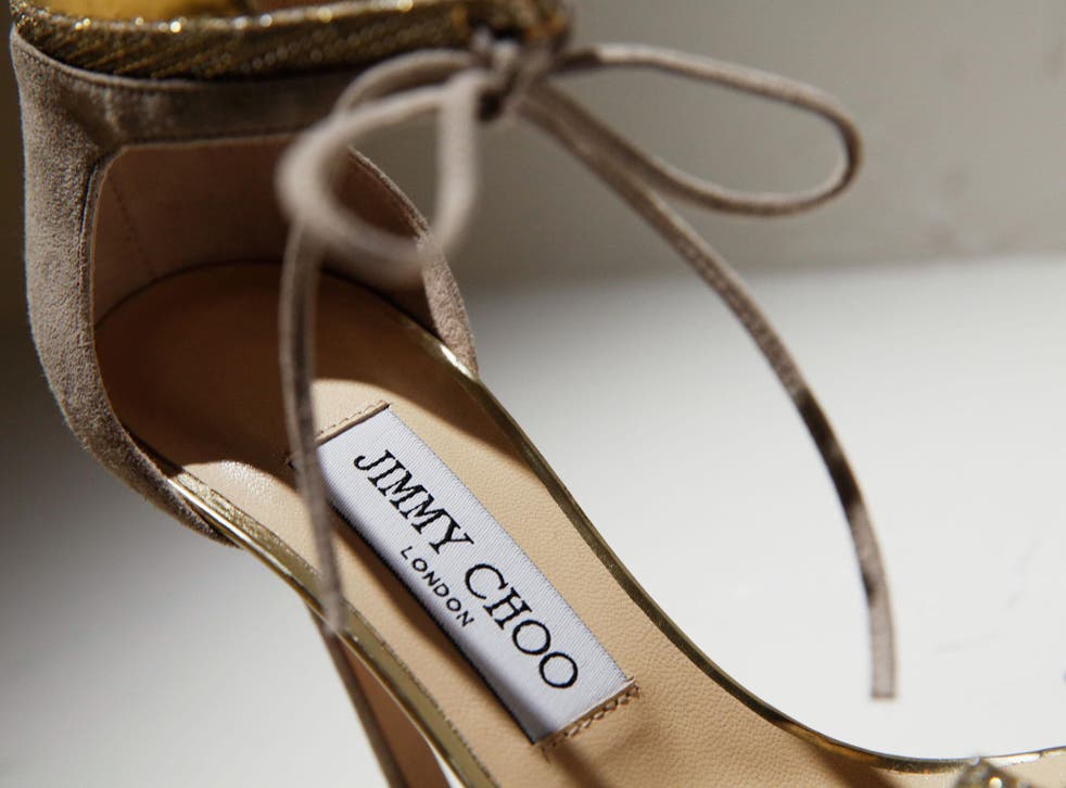 Jimmy Choo shares rise as the luxury shoemaker puts itself up for sale | The Independent | The