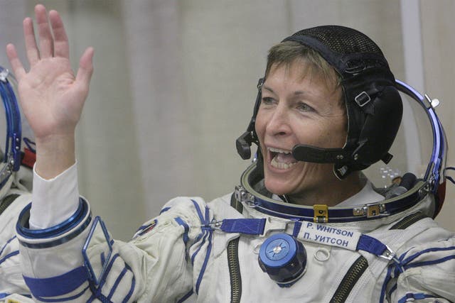 Peggy Whitson, who holds records for the most spacewalks carried out by a woman astronaut