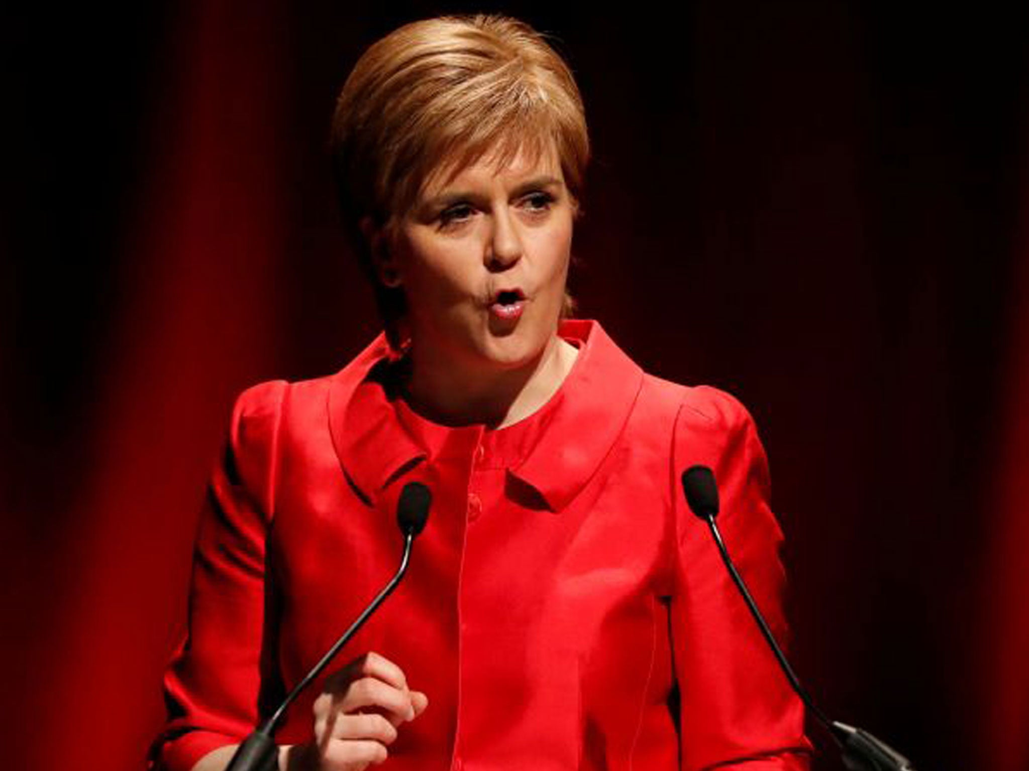 Scotland's First minister Nicola Sturgeon attends the STUC conference in Aviemore