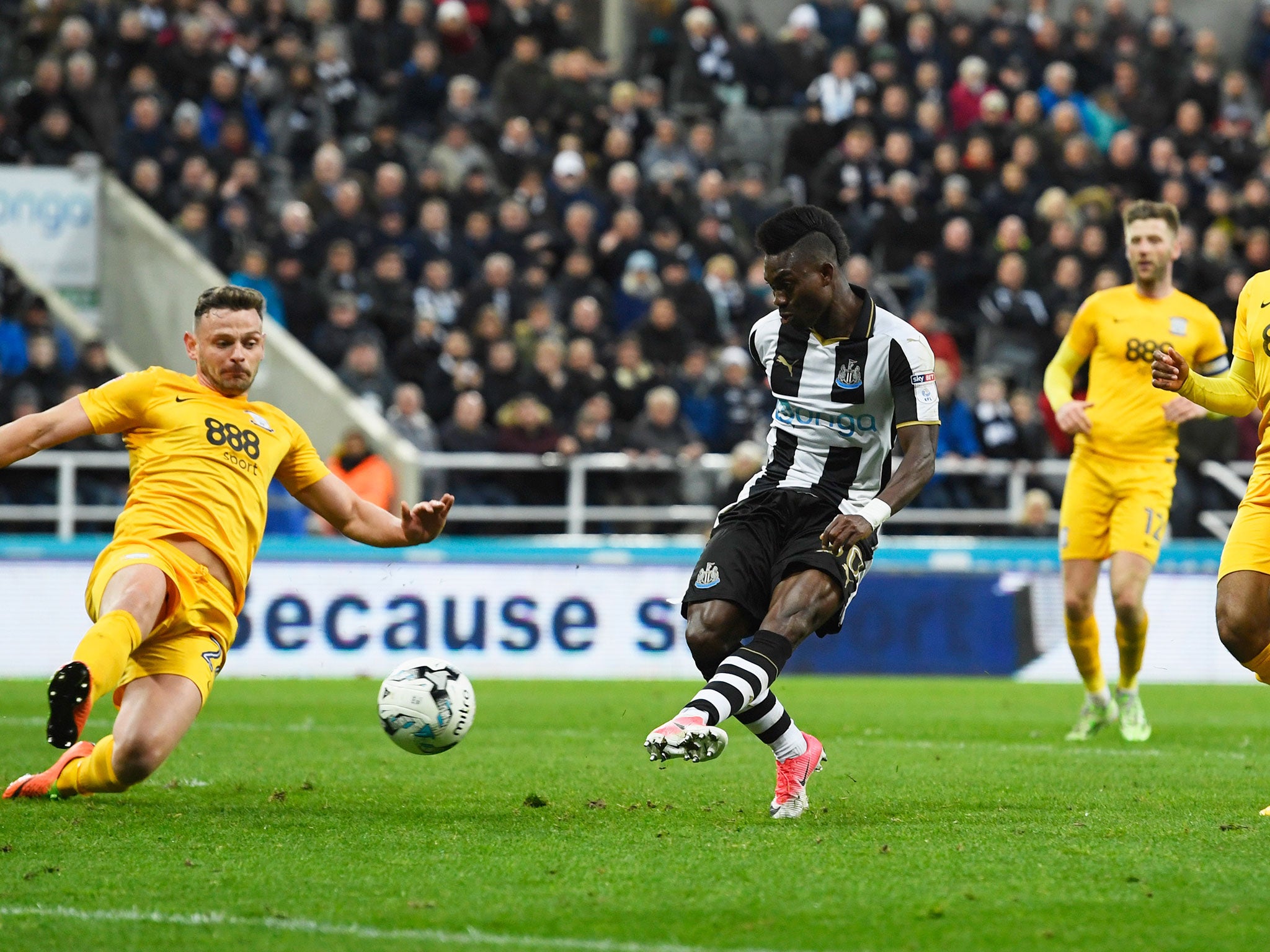 Christian Atsu added Newcastle's second