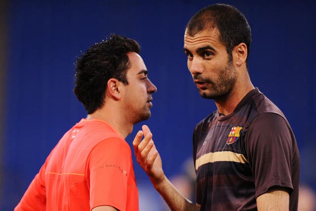Xavi said he regularly speaks with Guardiola about signing English players