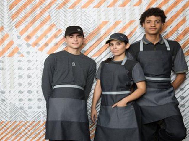 McDonald’s insisted that more than 70 per cent of restaurant employees surveyed by the company feel that the new uniforms provide a modern image