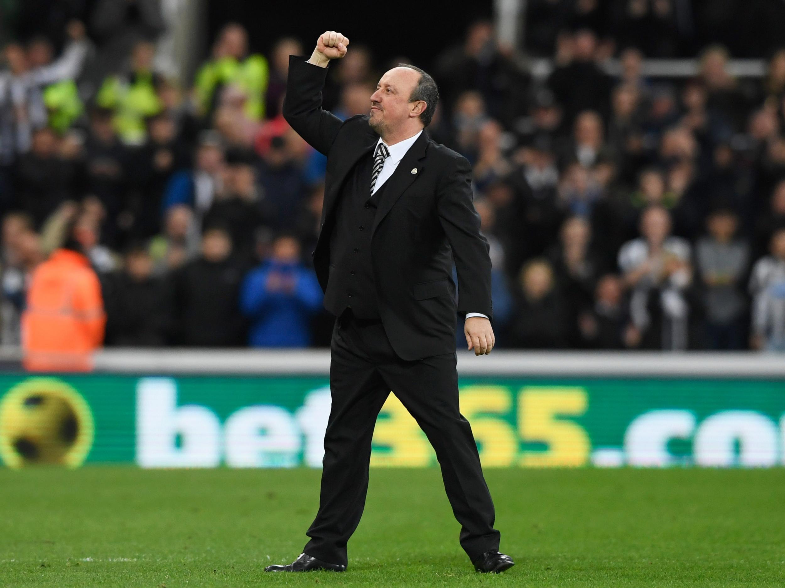 Benitez said his decision to stay on for this season was vindicated