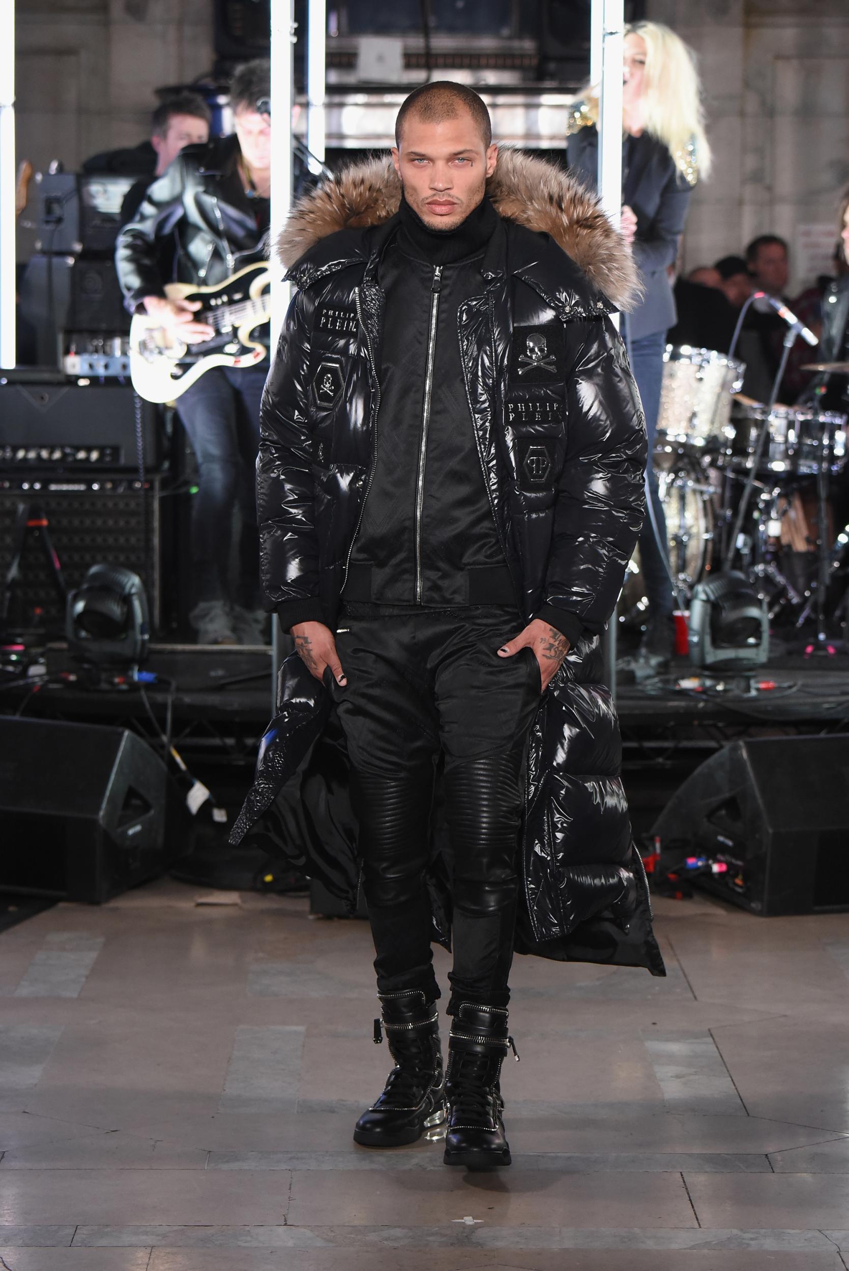 Meeks walks the Philipp Plein show in New York Fashion Week