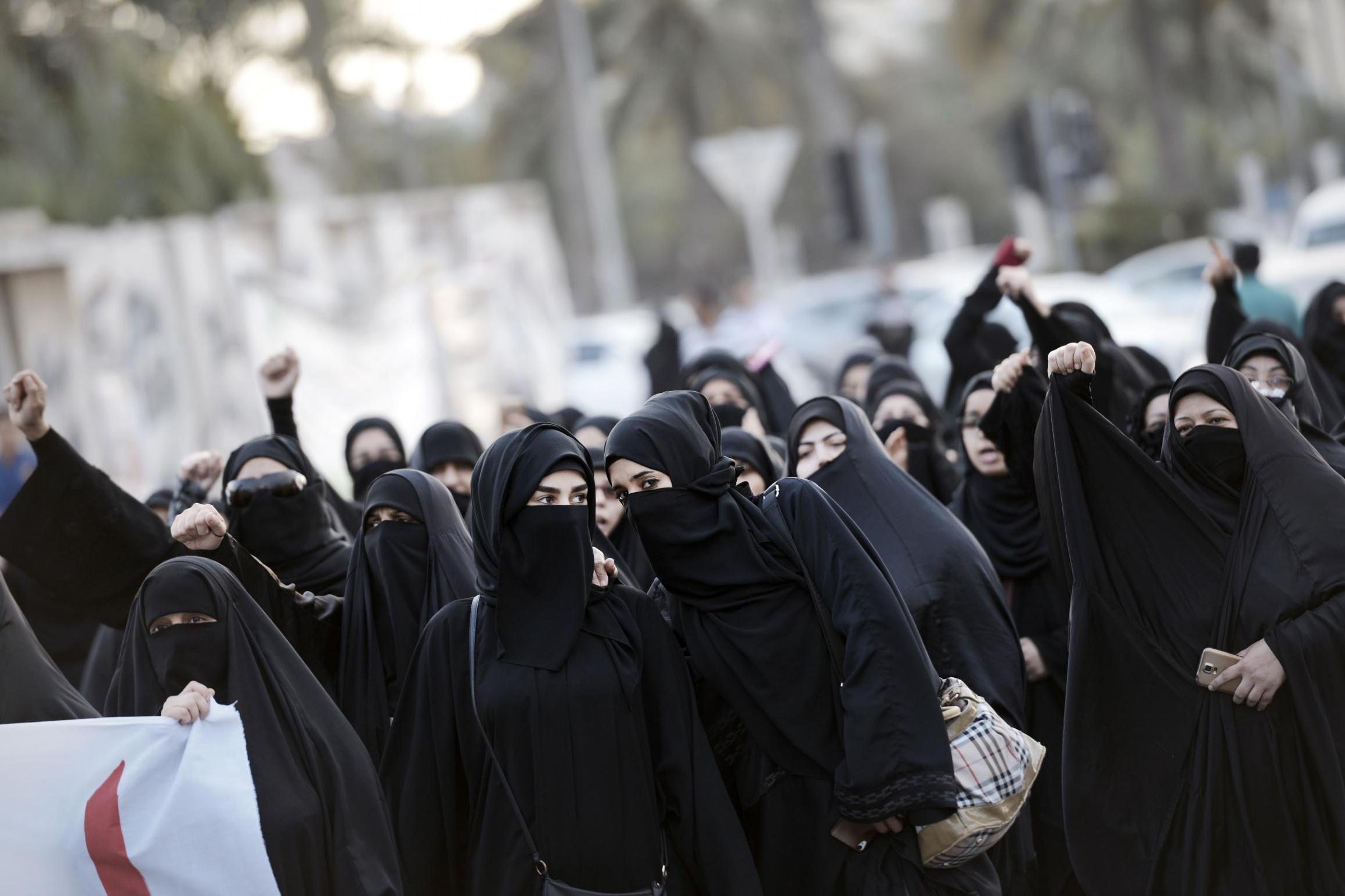 Picture: Bahraini women take part in a protest in the village of Jidhafs, west of Manama, against the execution of prominent Shiite Muslim cleric Nimr al-Nimr by Saudi authorities, on January 2, 2016