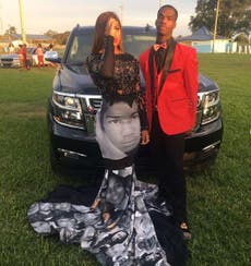 High-school student wears Black Lives Matter dress to prom