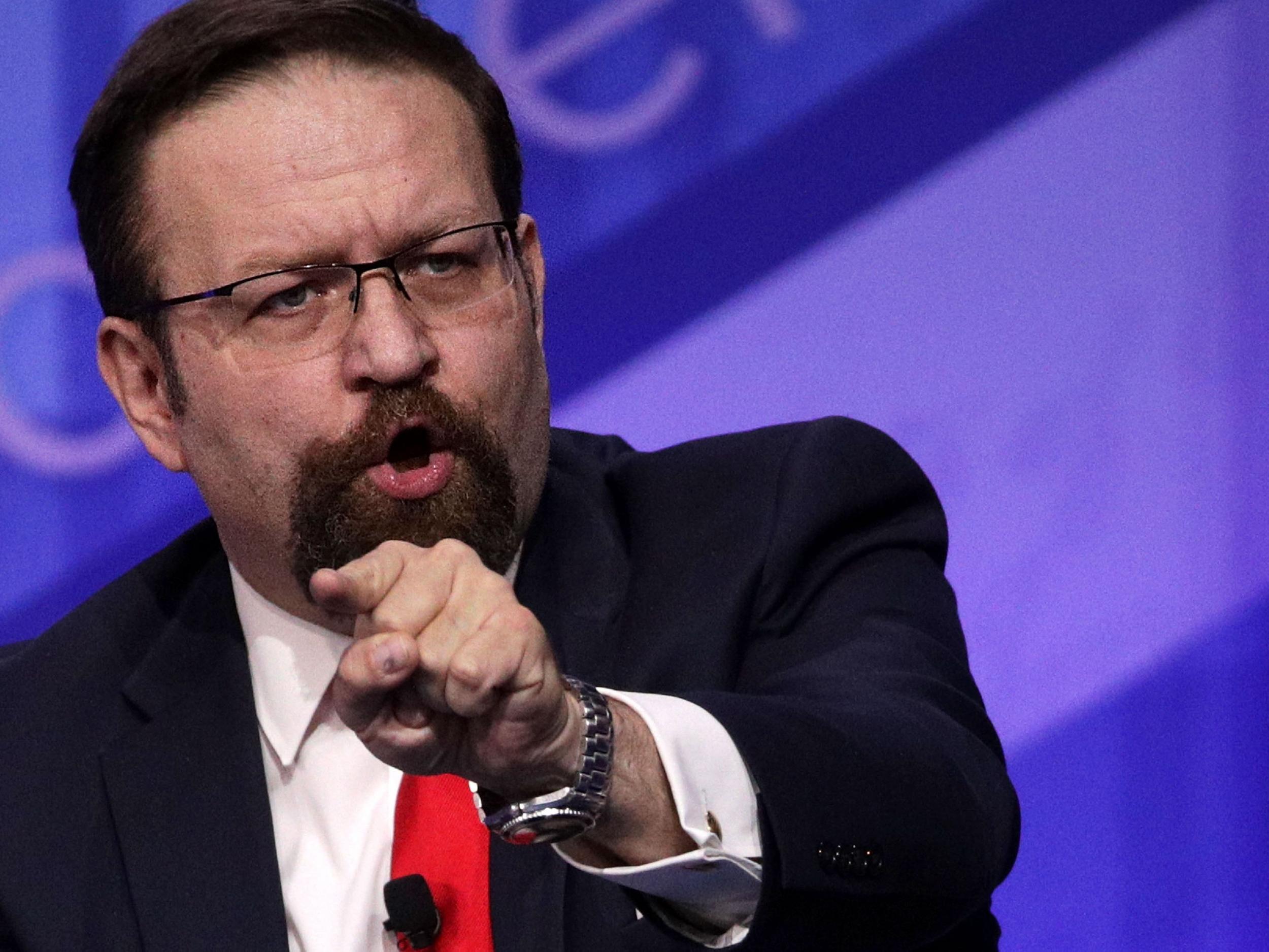 Mr Gorka, who regularly appeared on cable news shows to promote President Trump’s policies, was a highly divisive, controversial individual in the Trump team