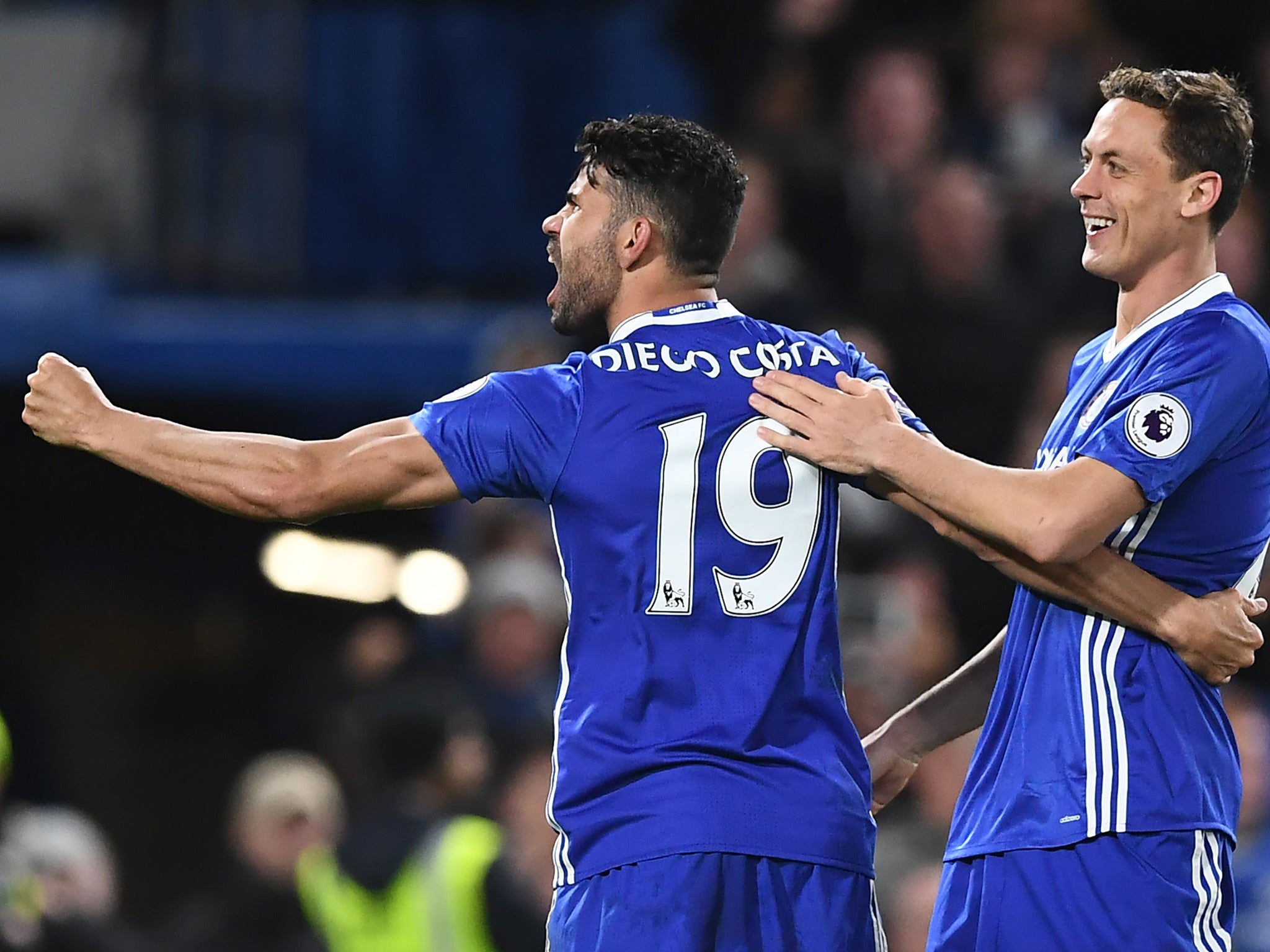 Diego Costa scored twice in the second half to secure all three points for the hosts
