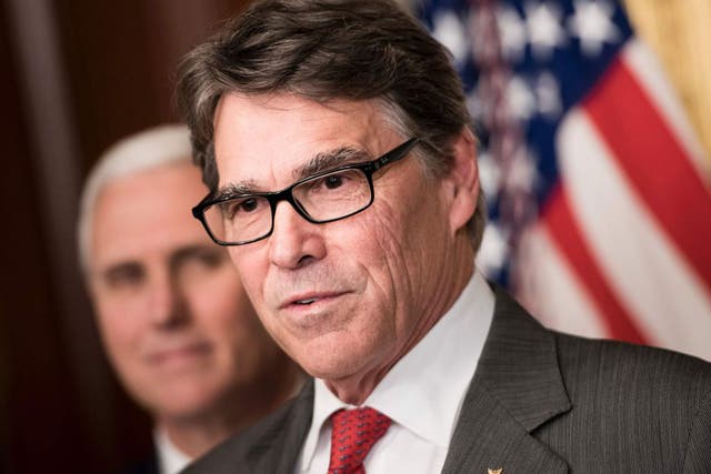 The United States should stay in the Paris climate accord but renegotiate it, Mr Perry said