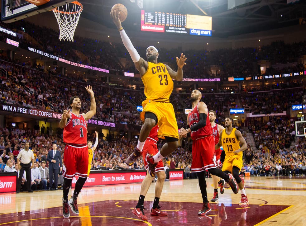 LeBron James, one of NBA's biggest stars, in action for the Cleveland Cavaliers against the Chicago Bulls