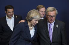 Theresa May was 'urged to call the general election by Juncker'