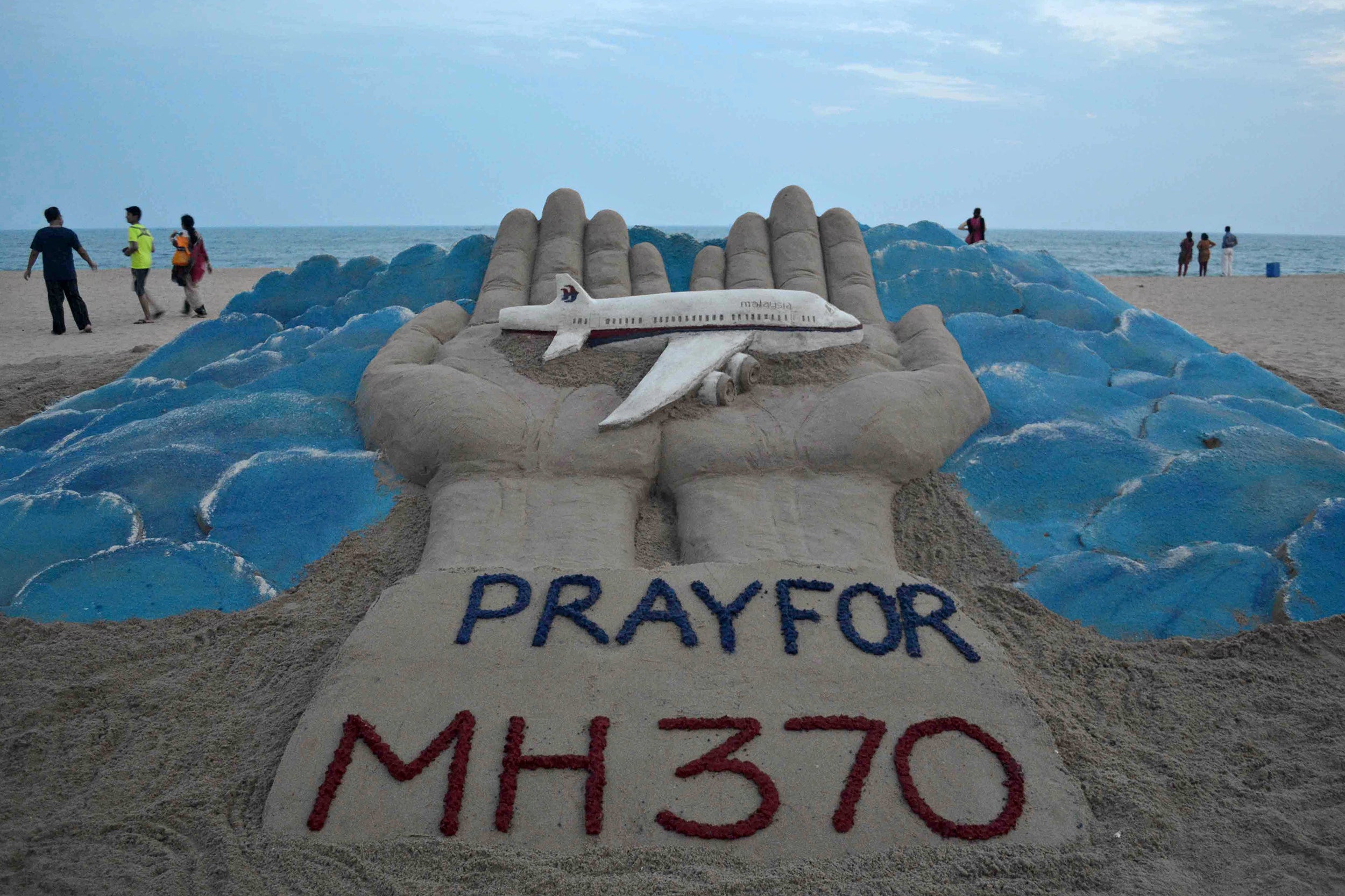 A sand sculpture made in March 2014 on Puri Beach, India?(AFP/Getty)